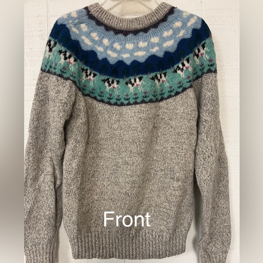Eddie Bauer Cow Sweater
